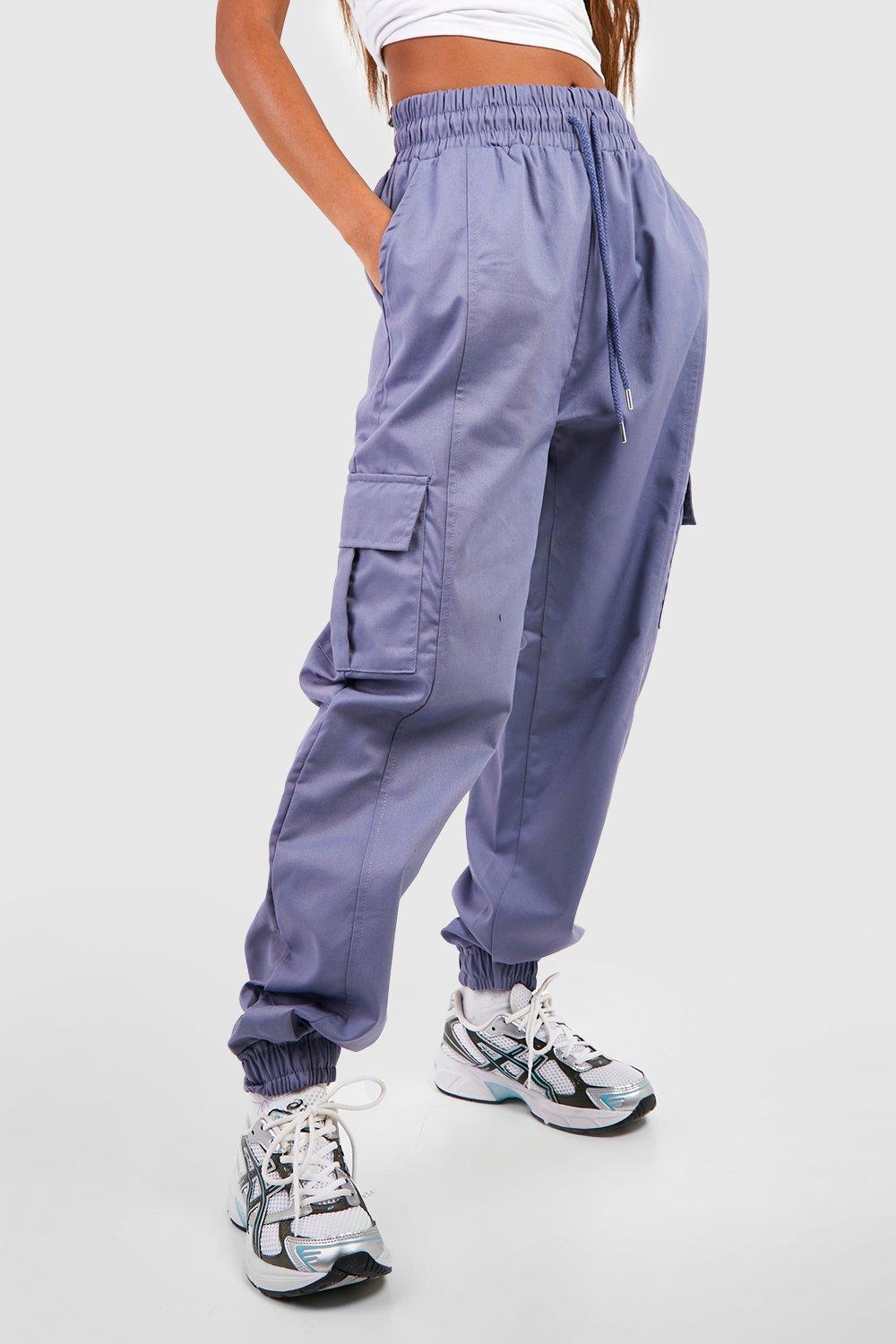 High Waisted Cargo Pocket Joggers